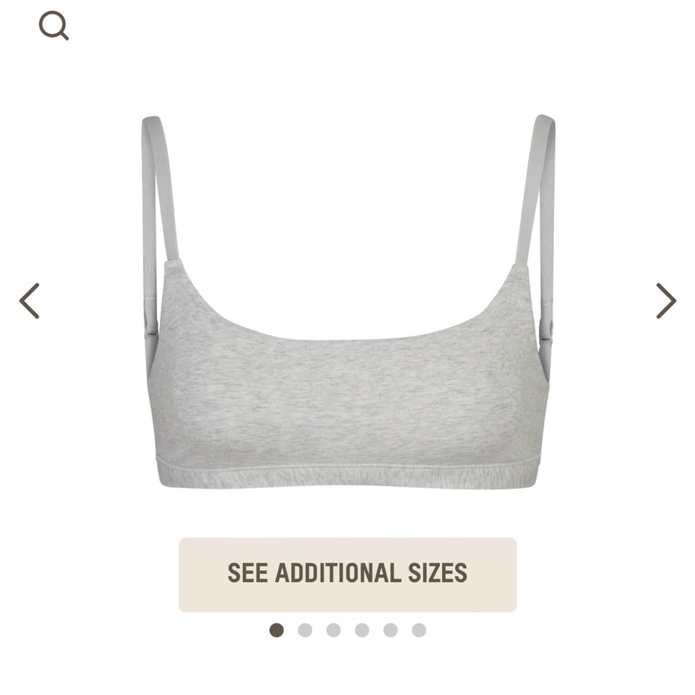 SKIMS Cotton Jersey Scoop Bralette (New)